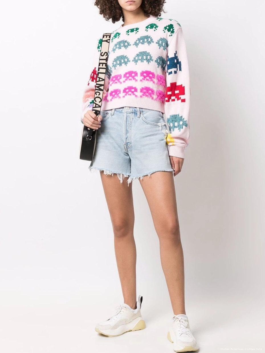 Affordable knitted Stella McCartney Women Pacman-intarsia jumper 0706